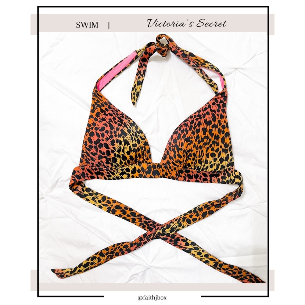 Victoria’s Secret Leopard Print Swim Top